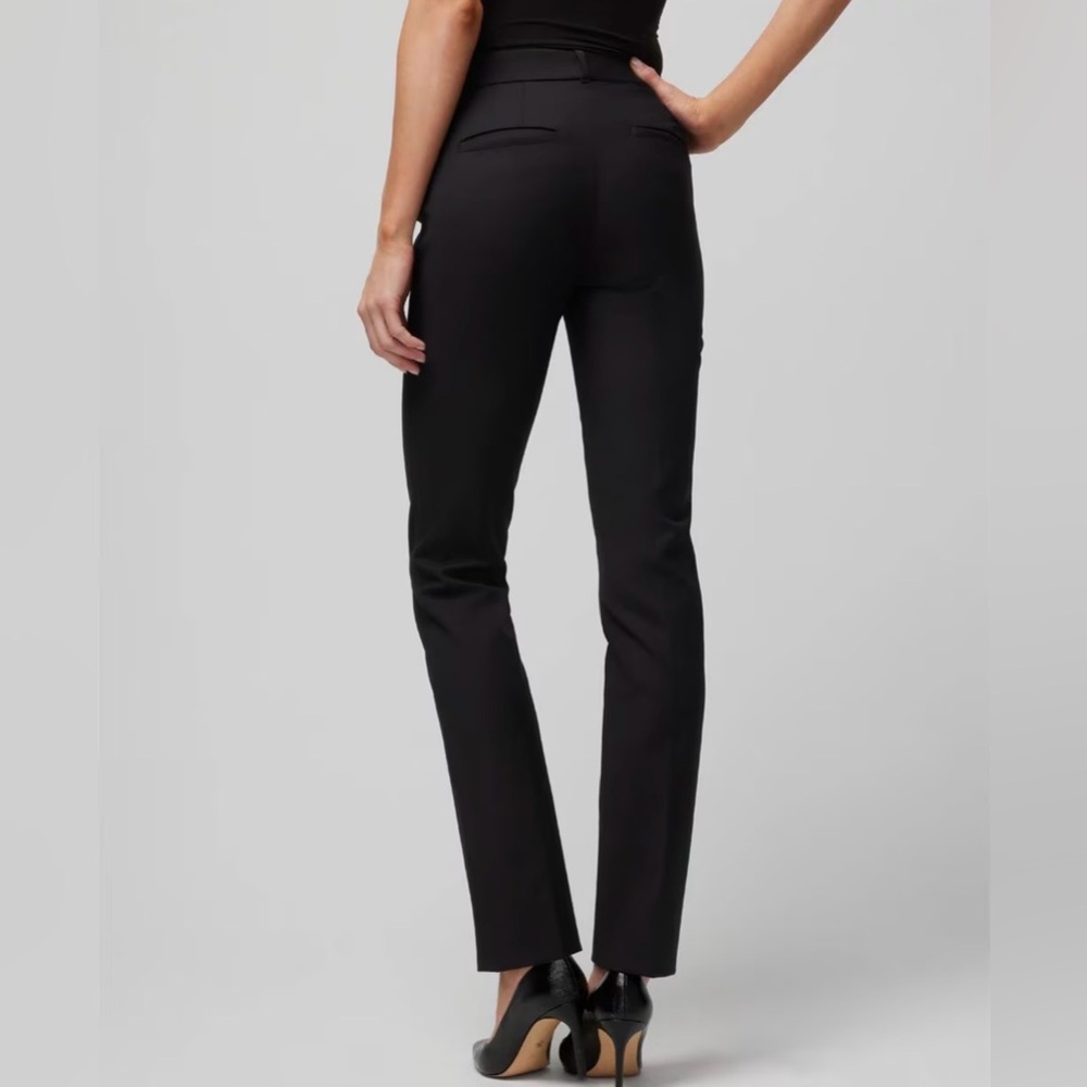White House Black Market Black Slim Straight Trousers - Picture 2 of 8